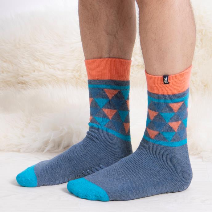 totes toasties® Mens Original Slipper Socks (Twin Pack) Yeti Extra Image 2